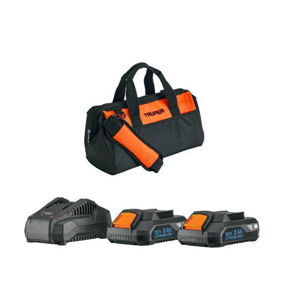 taladro truper max 20v + 2 baterias + cargador