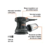 lijadora roto orbital 5" 260w