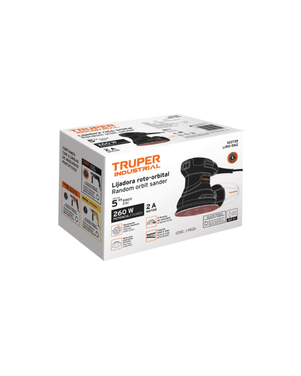 lijadora roto orbital 5" 260w