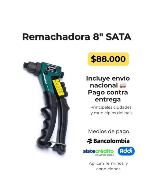 remachadora 8" sata