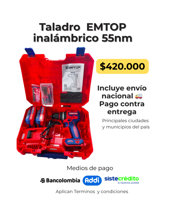 taladro inalámbrico 55nm taladro inalámbrico 55nm