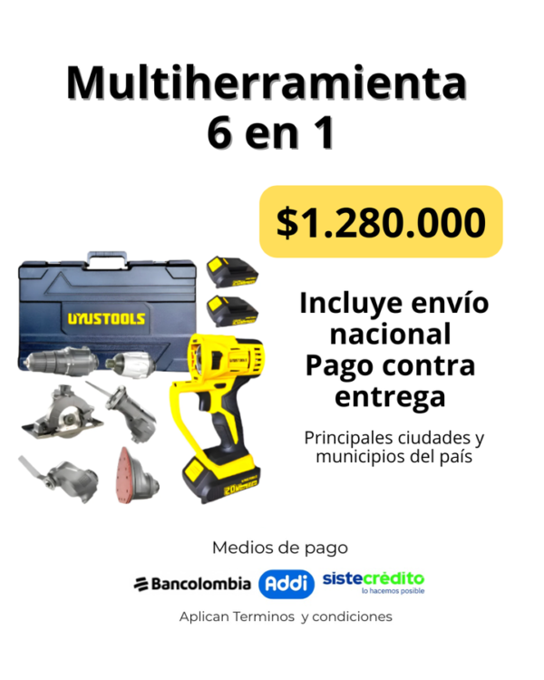 multifuncional 6 en 1 