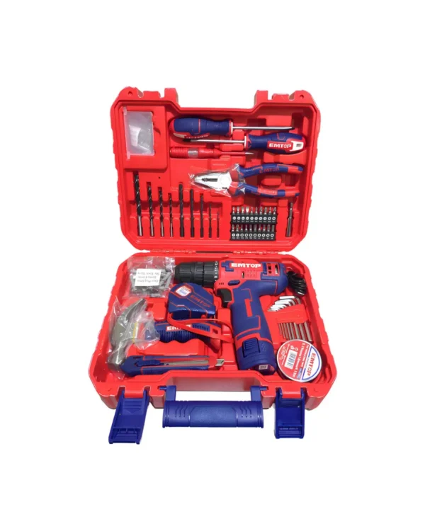 taladro inalámbrico emtop 3/8 12v batería 1.5ah