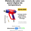 pistola de calor panel digital