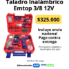 taladro inalámbrico emtop 3/8 12v batería 1.5ah