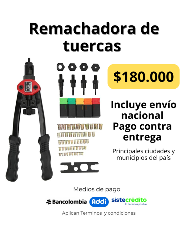 remachadora de tuercas